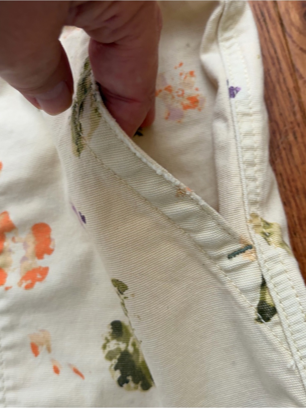 Pilcro The Wanderer Painterly Print Utility Shorts 29 High Rise Anthropologie - Picture 11 of 16